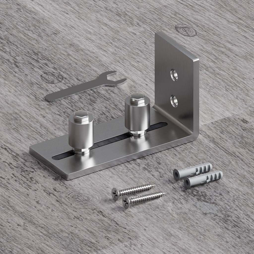 ETIASQSA Stainless Steel Floor Bottom Guide, Adjustable Sliding Door Floor Guide, Door Bottom Guide Wall/Door Bottom Guide