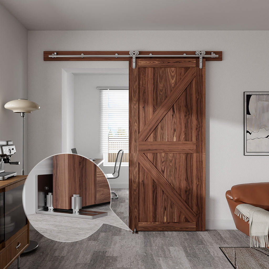 ETIASQSA Stainless Steel Floor Bottom Guide 2PCS, Adjustable Sliding Door Floor Guide, Door Bottom Guide Wall/Door Bottom Guide