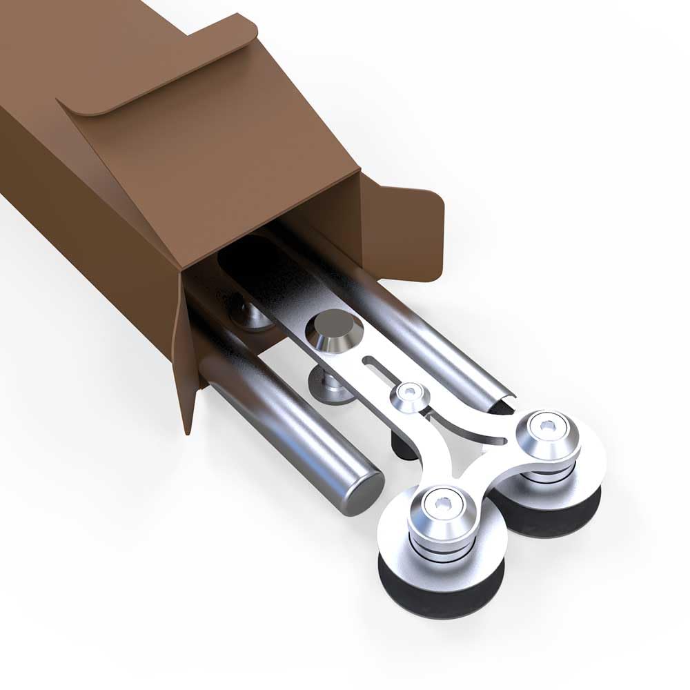 ETIASQSA Kit hardware per porta scorrevole da 183 cm, in acciaio inox, accessorio per porta singola (Y)