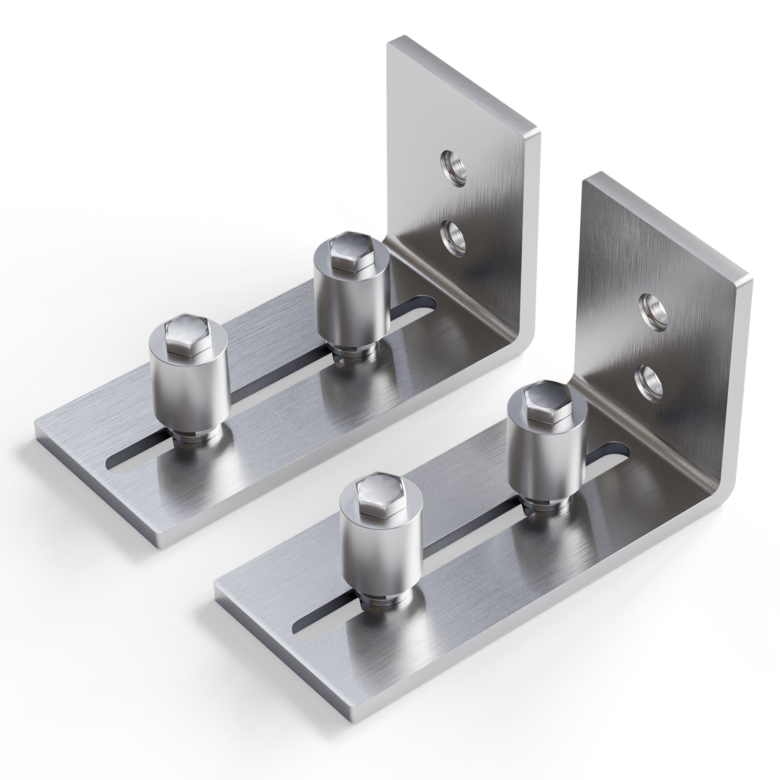 ETIASQSA Stainless Steel Floor Bottom Guide 2PCS, Adjustable Sliding Door Floor Guide, Door Bottom Guide Wall/Door Bottom Guide