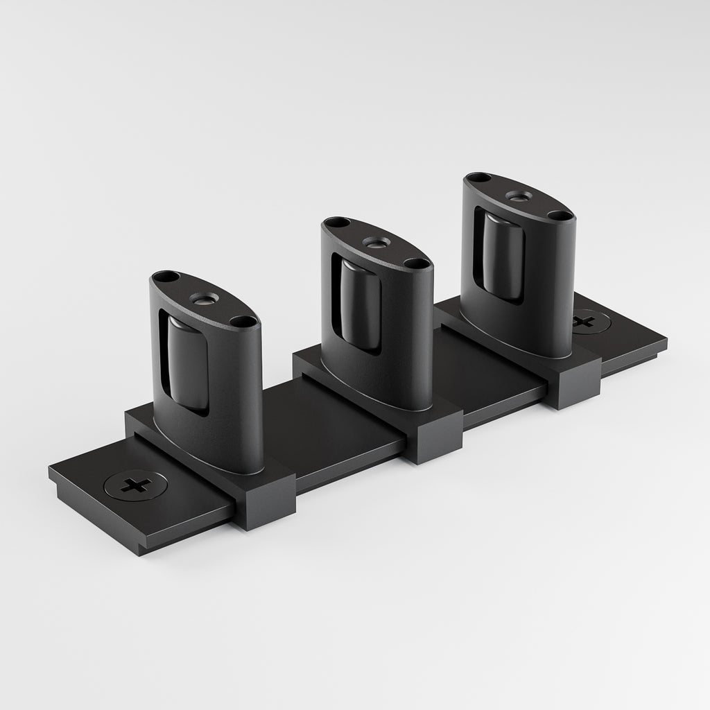 ETIASQSA Tür Unterseite Schiebetür Bodenführung, Einstellbar Schiebetür Bodenführung, Wandhalterung, Schiebetürsystem, Schwarz