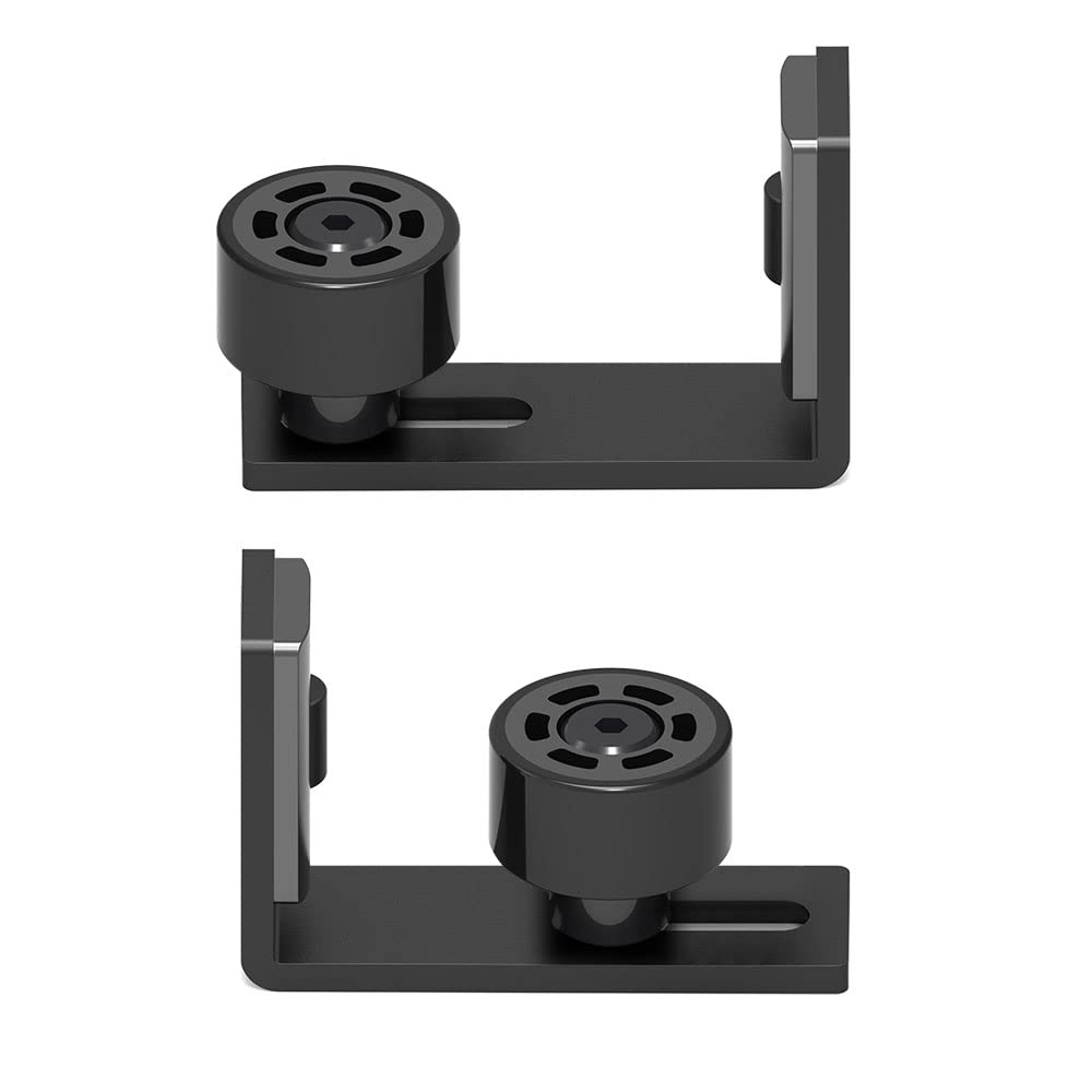 ETIASQSA Regolabile Guida al Pavimento Parete/Porta Guida in basso Porta Scorrevole Ferramenta per porta scorrevole della stalla