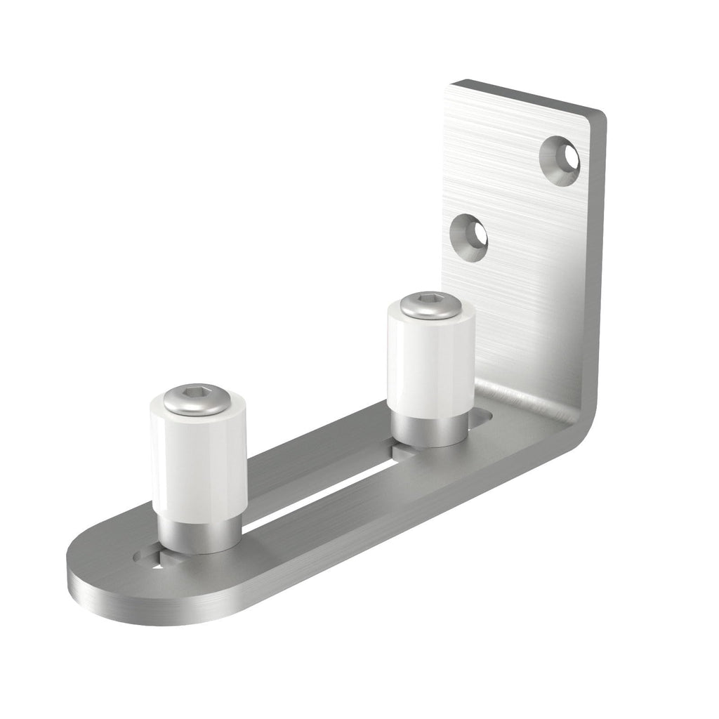 ETIASQSA Sliding Barn Door Stainless Steels Adjustable Roller Floor Guide Wall/Door Bottom Guide