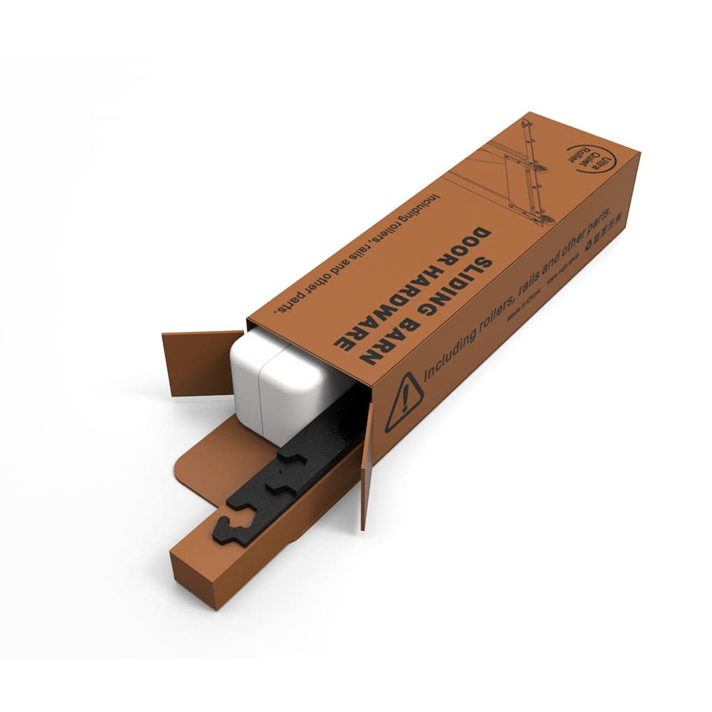 ETIASQSA 305CM/10FT Schiebetürbeschlag Schiebetürsystem Gleitschiene Holzschiebetür Schwarz Geeignet für individuelle Schiebetüren