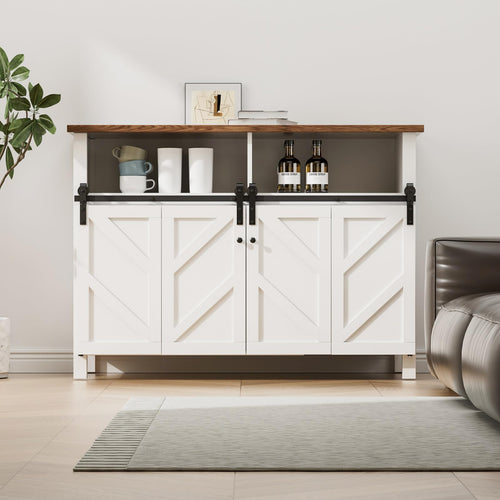 5FT/153CM Mini Schiebetürbeschlag, für Zweitürige Schrank, TV-Ständer, Kleiner Kleiderschrank, Falttür-Beschlagsatz (Keine Schranktüren)