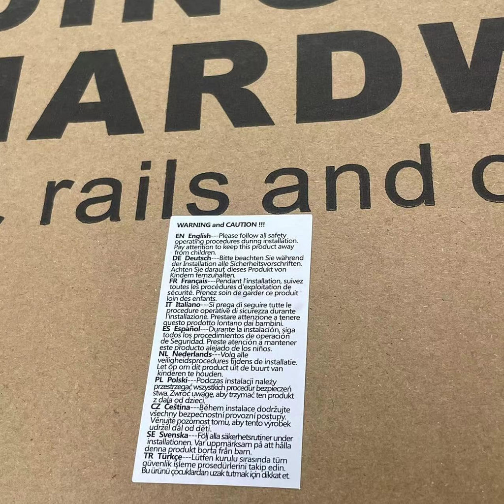 ETIASQSA 7FT/213CM Sliding Door Track Barn Door Hardware Kit Closet Rail Roller Heavy Duty Wood Door Hardware