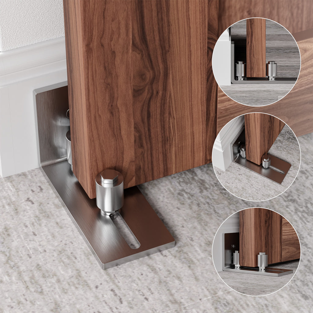 ETIASQSA Stainless Steel Floor Bottom Guide, Adjustable Sliding Door Floor Guide, Door Bottom Guide Wall/Door Bottom Guide